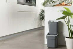 Ygo Afvalemmer READY TO COLLECT 30l Grijs| Vuilbakken