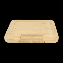 Ygo Aperoplank QUESO met Bestek 3Del. Bamboe| Servies|Tafelaccessoires