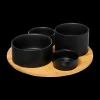 Ygo Aperoset BLACKWOOD Rond 5-delig| Aperitief & Wijn|Servies