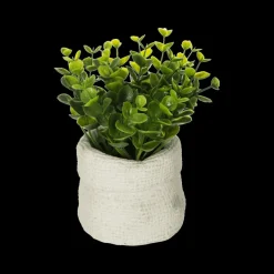 Ygo Arftif. Plant ITOMI Groen Pot Grijs Ass.| Woondecoratie