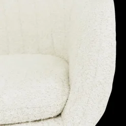 Ygo Armstoel BAVO Bouclé Ecru| Stoelen