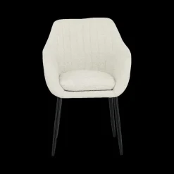 Ygo Armstoel BAVO Bouclé Ecru| Stoelen