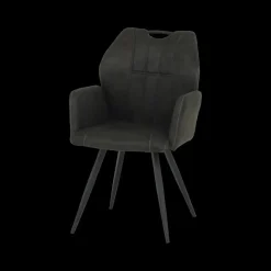 Ygo Armstoel ELODIE Zorro Antraciet| Stoelen