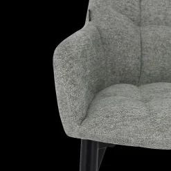 Ygo Armstoel LIZZY Steel Grey| Stoelen