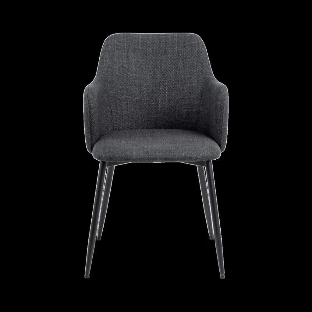 Ygo Armstoel LONNE Basel Dark Grey| Stoelen