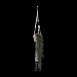 Ygo Artificiële Hangplant Groen In Pot| Woondecoratie