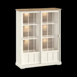 Ygo Barkast TOLUCA Lariks/Old Teak B143| Vitrinekasten