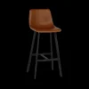 Ygo Barstoel AMBROS PU retro leather look brandy 691B - ZH76,5cm| Barkrukken