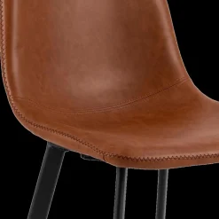 Ygo Barstoel AMBROS PU retro leather look brandy 691B - ZH76,5cm| Barkrukken