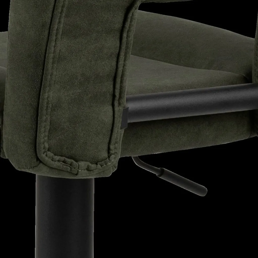 Ygo Barstoel FINLEY Preston fabric olive green 38| Barkrukken