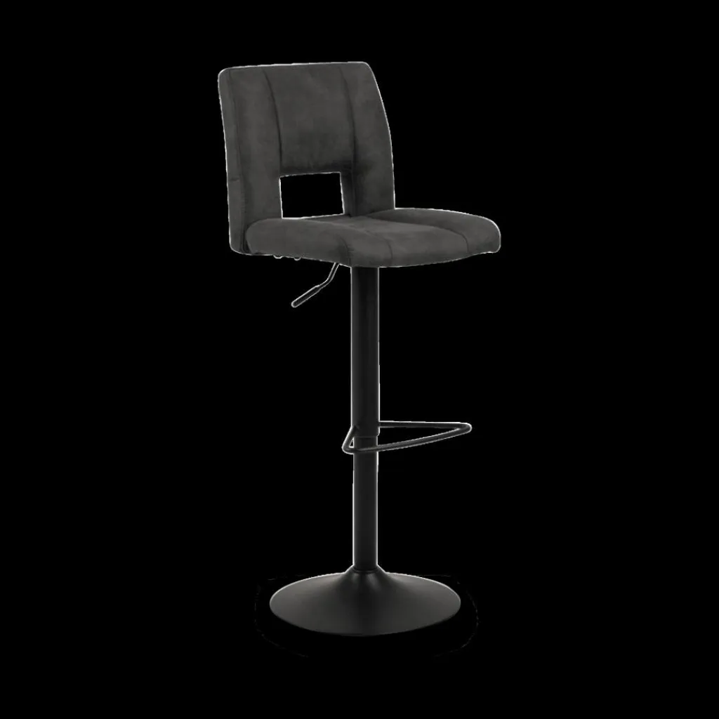 Ygo Barstoel FINLEY Preston fabric anthracite 96| Barkrukken