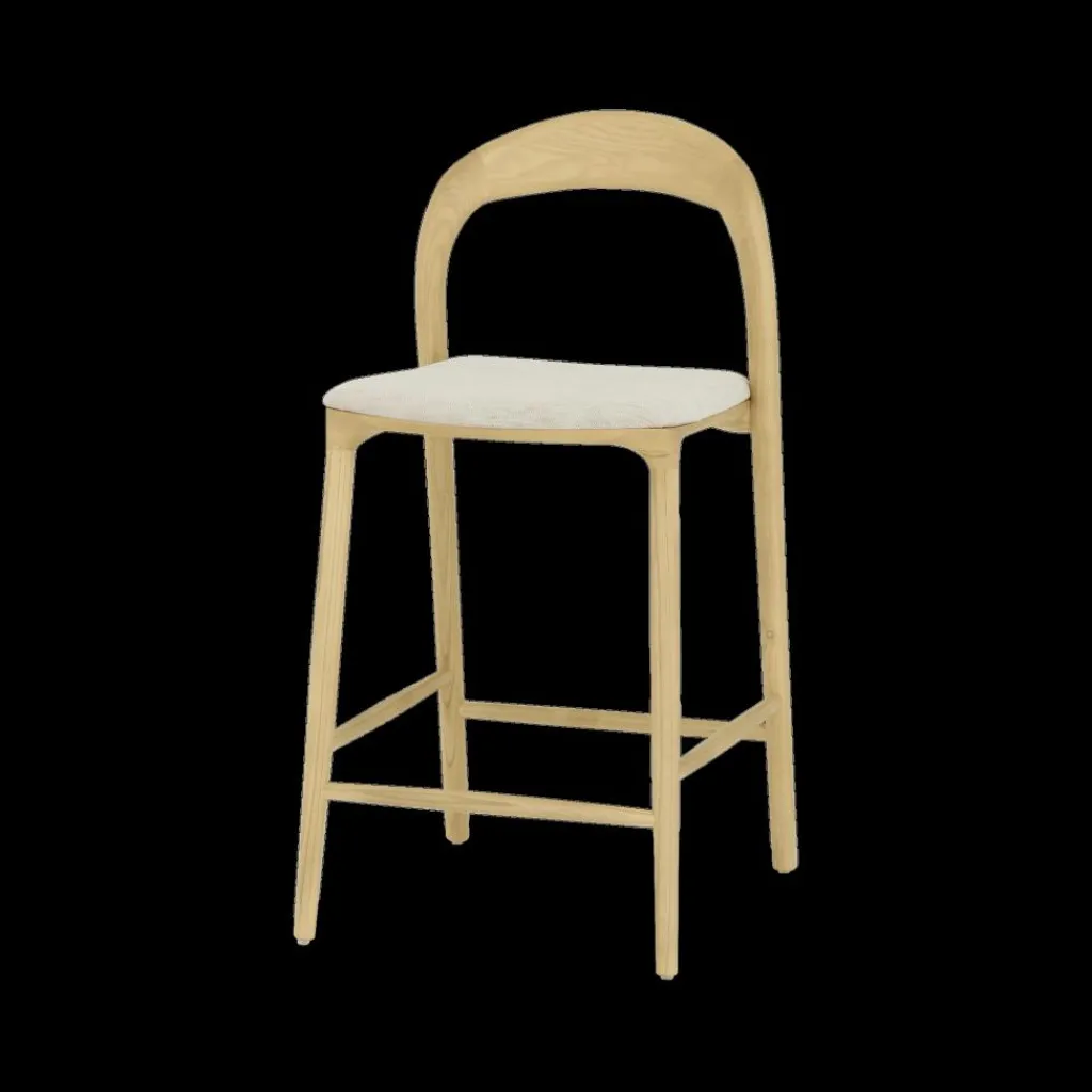 Ygo Barstoel JAAP Ash Wood Natural ZH68| Barkrukken