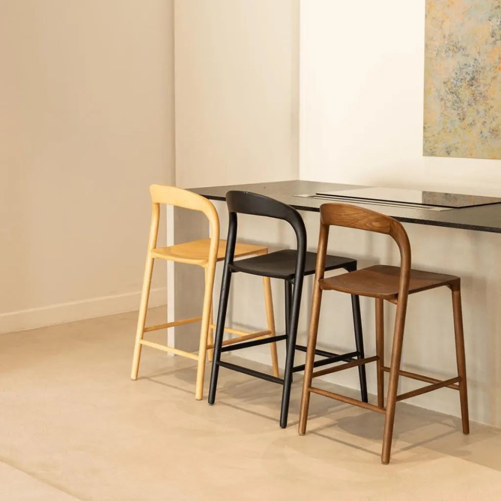 Ygo Barstoel JEPPE Ash Wood Natural| Barkrukken