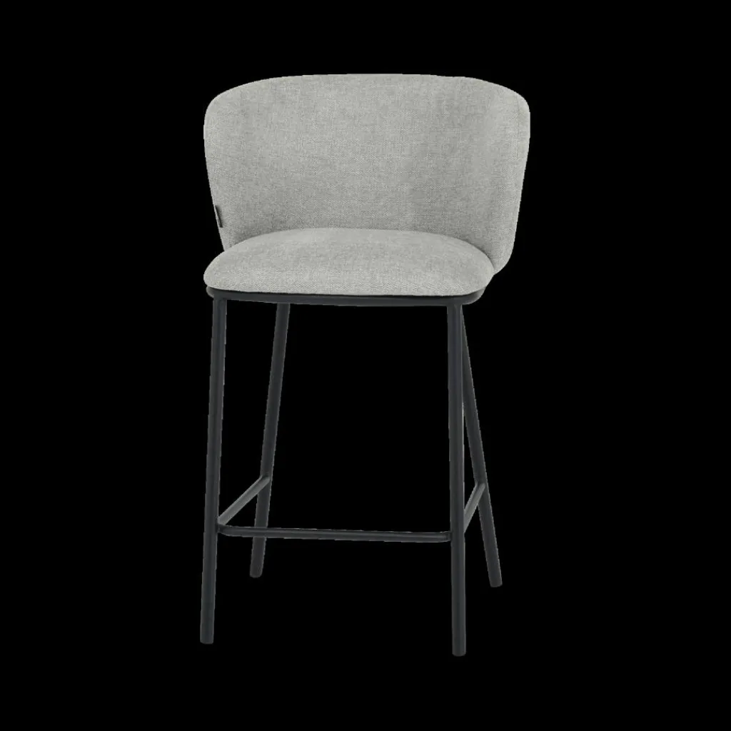 Ygo Barstoel LEIRA Light Grey| Barkrukken