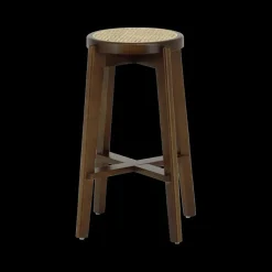Ygo Barstoel OLAF Beech Wood Walnut ZH66| Barkrukken