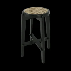 Ygo Barstoel OLAF Beech Wood Black ZH66| Barkrukken