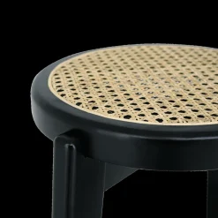 Ygo Barstoel OLAF Beech Wood Black ZH66| Barkrukken