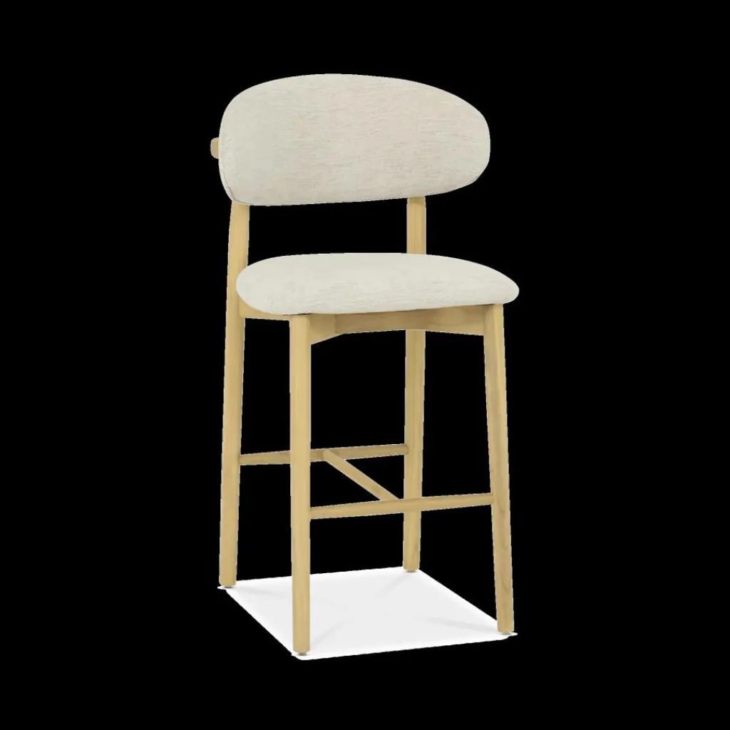 Ygo Barstoel SIGNY Ash Wood Natural ZH65| Barkrukken