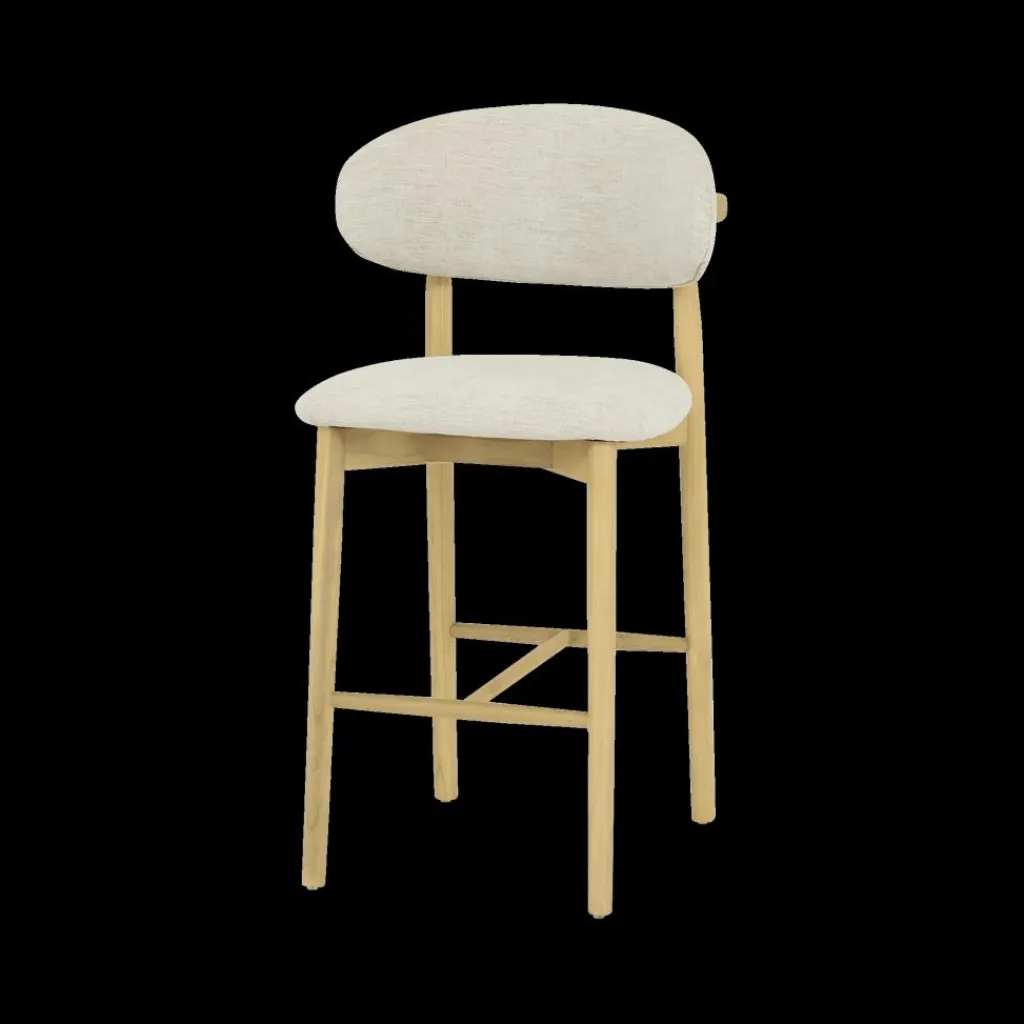 Ygo Barstoel SIGNY Ash Wood Natural ZH65| Barkrukken