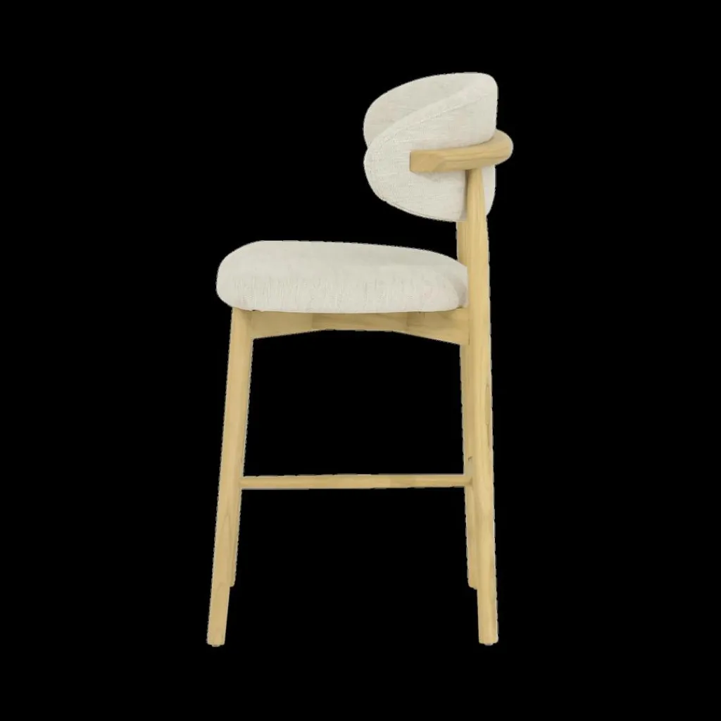 Ygo Barstoel SIGNY Ash Wood Natural ZH65| Barkrukken