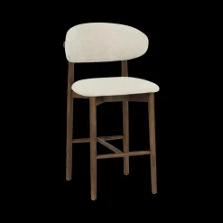 Ygo Barstoel SIGNY Ash Wood Walnut ZH65| Barkrukken