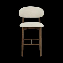 Ygo Barstoel SIGNY Ash Wood Walnut ZH65| Barkrukken