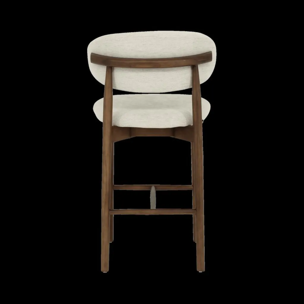 Ygo Barstoel SIGNY Ash Wood Walnut ZH65| Barkrukken