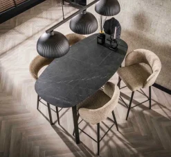 Ygo Bartafel PERRY Deens Ovaal 140x75 Marmerlook| Bartafels