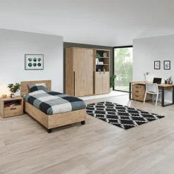 Ygo Bed AXELLE Golden Oak 90x200| 1-Persoonsbedden