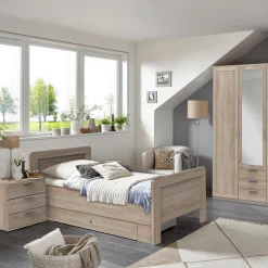 Ygo Bed HAVARD 90x200 Eik| 1-Persoonsbedden