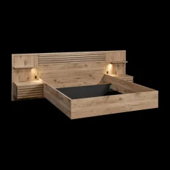 Ygo Bed ILJA 160x200 Zijwand met Nachttafels| 2-Persoonsbedden
