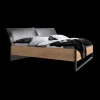 Ygo Bed KICK Plankeneiche/Raw Steel 180x200| 2-Persoonsbedden