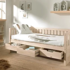 Ygo Bed MARGOT Milky Pine 90x200| Slaapkamer|Bedden