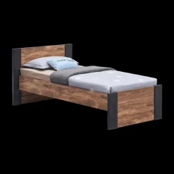 Ygo Bed MATHIS Acacia/Black Concrete 90x200| Bedden