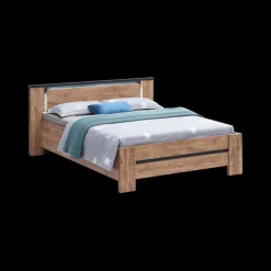 Ygo Bed PIPPA Industrial Oak 160x200| 2-Persoonsbedden