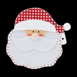 Ygo Bestekhouder SANTA Vilt Rood Ass.| Kerst