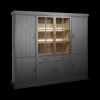 Ygo Bibliotheek WINSTON Zwart B240| Vitrinekasten|Boekenkasten