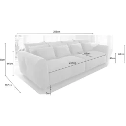 Ygo Big Sofa BILLY Beige| Zitbanken