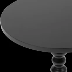 Ygo Bijzettafel AXIL Rond Zwart| Salontafels & Bijzettafels