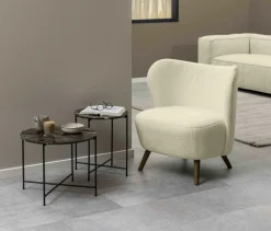 Ygo Bijzettafel FREJA Brown Emperador Marble| Salontafels & Bijzettafels