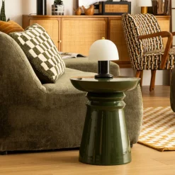 Ygo Bijzettafel HEKLA Groen| Salontafels & Bijzettafels