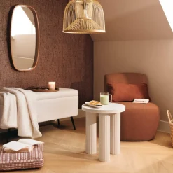 Ygo Bijzettafel MOSSON Beige Ø40| Salontafels & Bijzettafels