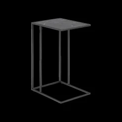 Ygo Bijzettafel RADDEL Mel. Marble/Metal Black| Salontafels & Bijzettafels
