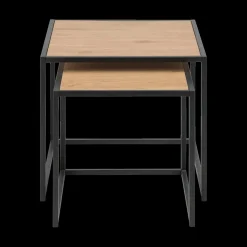 Ygo Bijzettafel Set van 2 BOKSKAP Wild Oak| Salontafels & Bijzettafels
