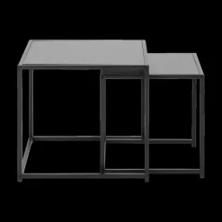 Ygo Bijzettafel Set van 2 BOKSKAP Ash Black| Salontafels & Bijzettafels