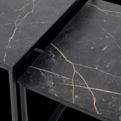 Ygo Bijzettafel Set van 2 MIC Marble Bromo| Salontafels & Bijzettafels