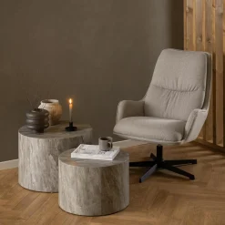 Ygo Bijzetzetel NIKKO Alea Beige| Fauteuils