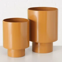 Ygo Bloempot KULLA Mat Bruin S| Woondecoratie
