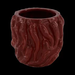 Ygo Bloempot PEPPER L Peper Ker. Rood| Woondecoratie