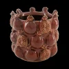 Ygo Bloempot POMGRANATE L Ker. Rood| Woondecoratie